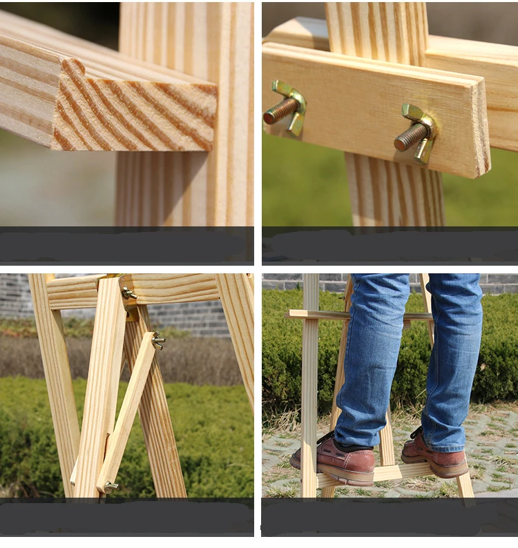 Bview Art 150cm Wooden Artist Display Easel for Painting