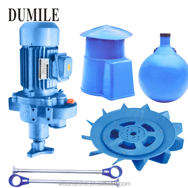 Farm Equipment Widely used Long-lasting 3 floating balls 2HP Three phase Fish pond farming Impeller aerator