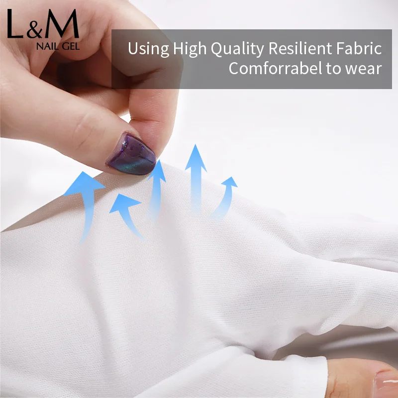 Nail Gloves Anti UV Protect Hands Gloves 1 Pair Gel Manicure Tools