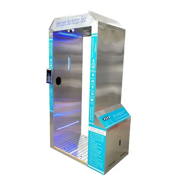 
CE certificate temperuture security gate automatic disinfector disinfection door 