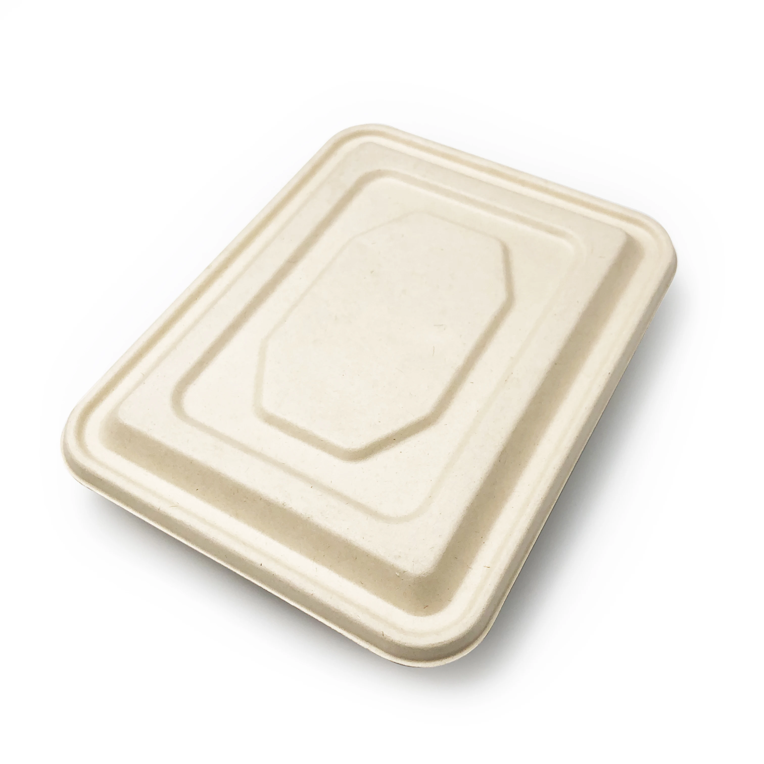 Disposable Food Tray With Bagasse 5 Compartments Biodegradable Lunch Tray meal tray