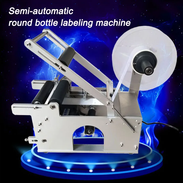 MT-50 labeler 15-120mm semi-automatic home round bottle labeling machine