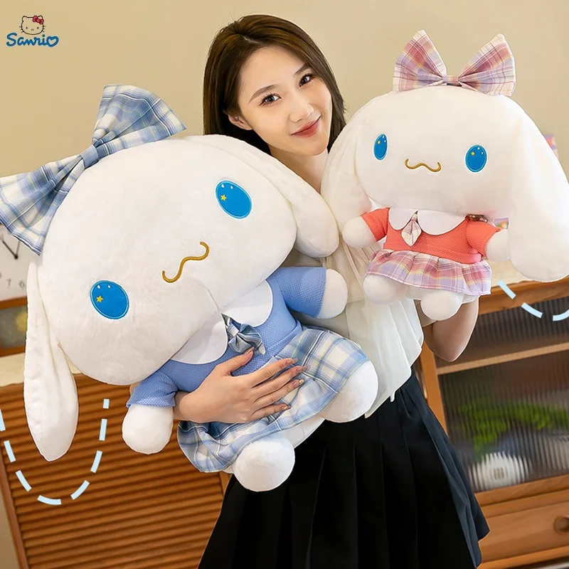 2023 Anime Cartoon Kawali Kuromi KT Cat My Melody Cinnamoroll Pillow Plush Toys Soft Stuffed Dolls For Kids Birthday Gifts
