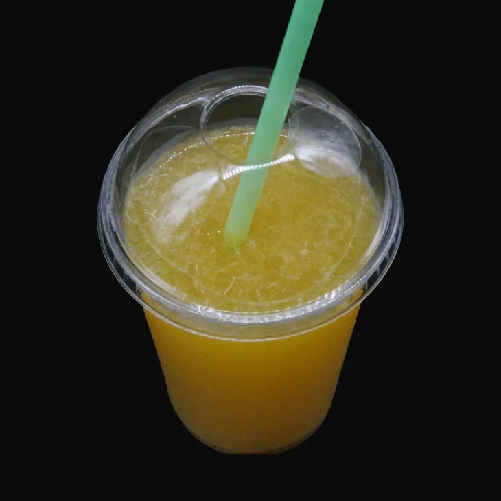 
16oz biodegradable clear plastic juice cup 