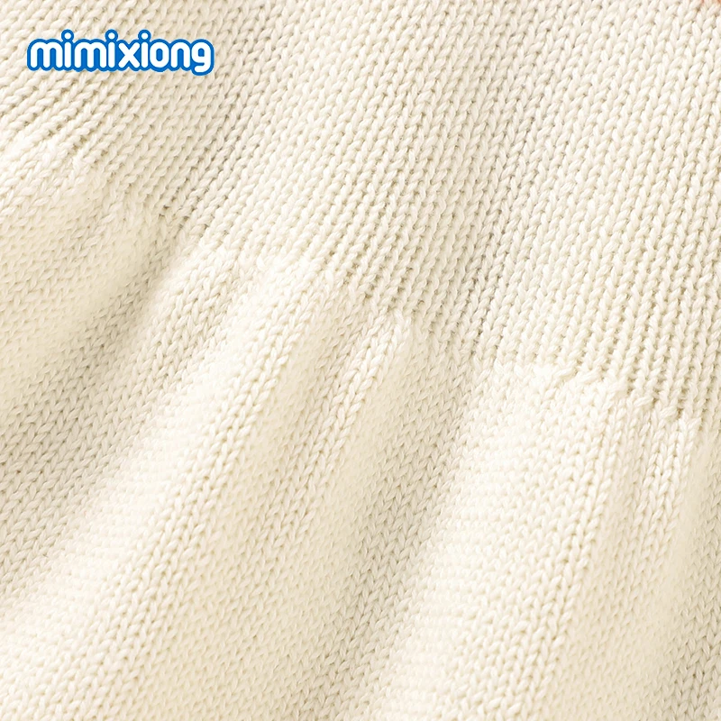 Платье для маленьких девочек Mimixiong из 100% хлопка вязаное платье с длинным рукавом цветочным рисунком животных и оленей