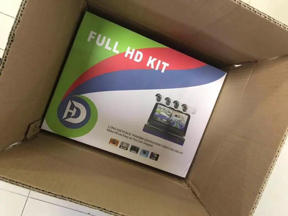 4CH CCTV Camera Smart System Waterproof WiFi Poe Nvr Kit Camera Wireless WiFi Ip Camera Nvr Kit