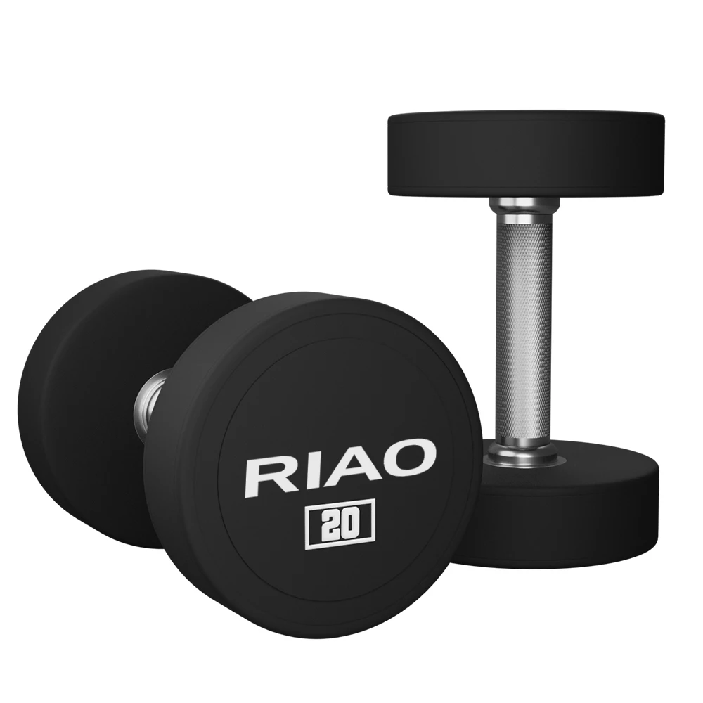 Gym Equipment Weight Lifting Man Mancuernas Kurzhantel PU Urethane Round Dumbbell Sets