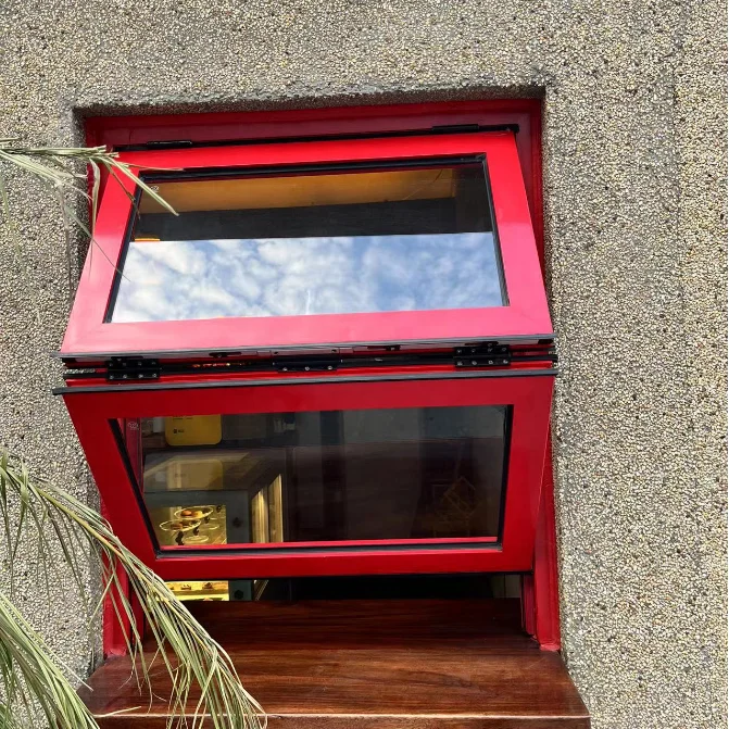 Aluminum folding window Hot Sales Folding Double Tempered Glass Bi Fold Window