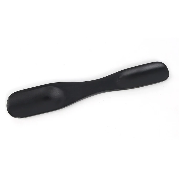 men women lazy high quality 25cm long wooden shoe shoehorn black