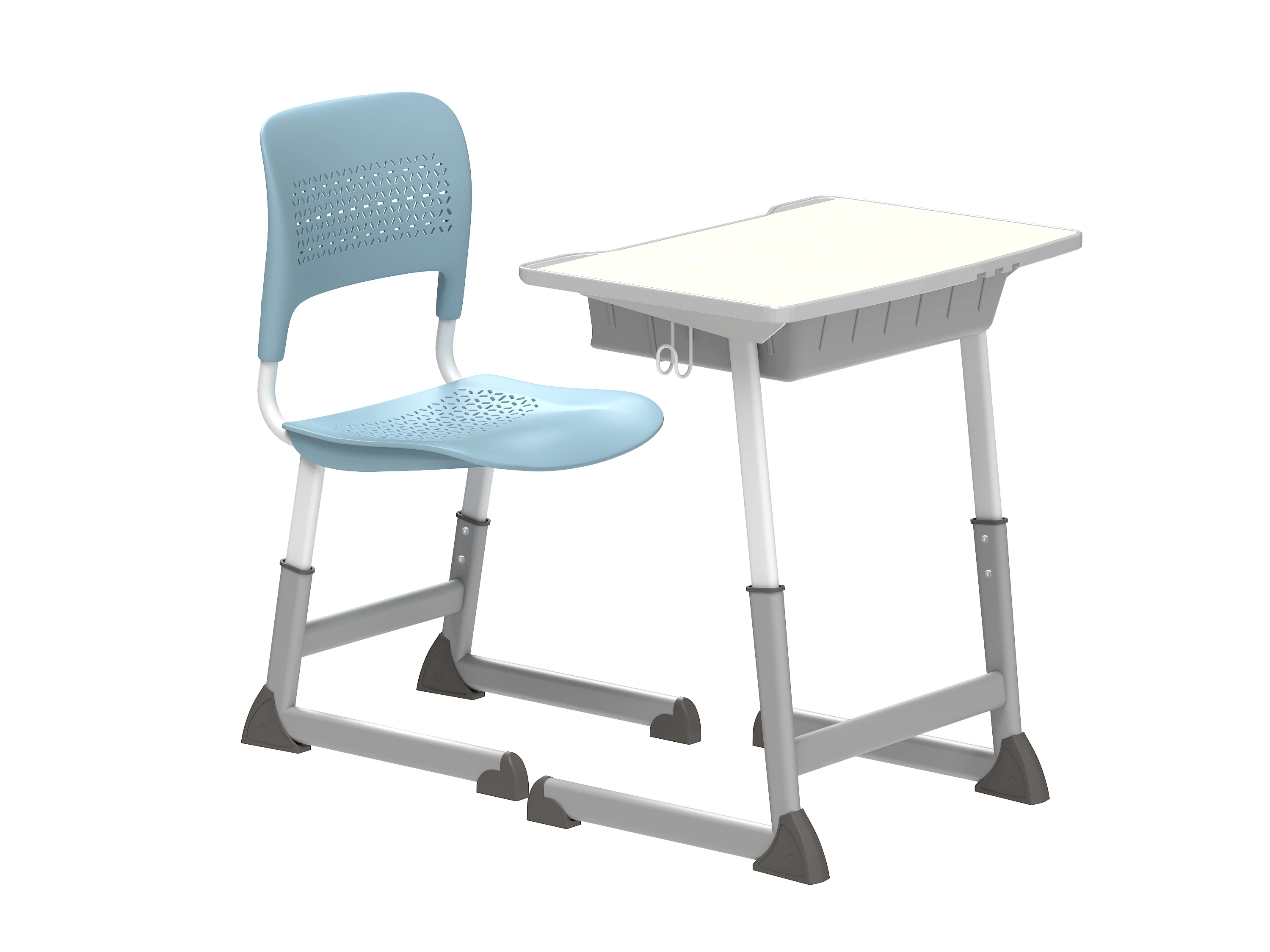school furniture single seat children study tables metal plastic classroom primary and secondary school desk and chair set