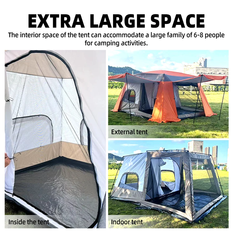 High-quality sky luxury canopy large family waterproof luxury  outdoor camping  tents
