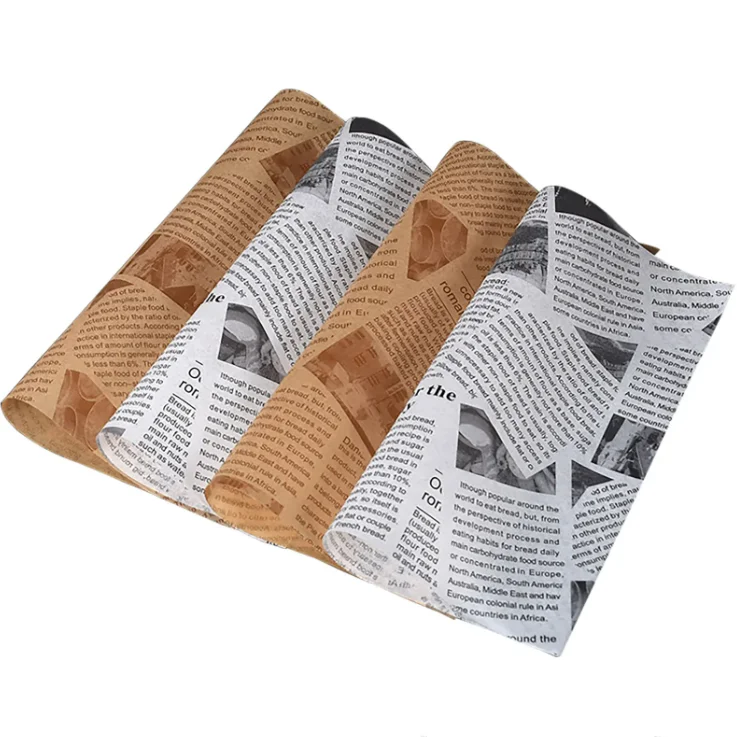 factory supply burger wrapper greaseproof paper butter paper