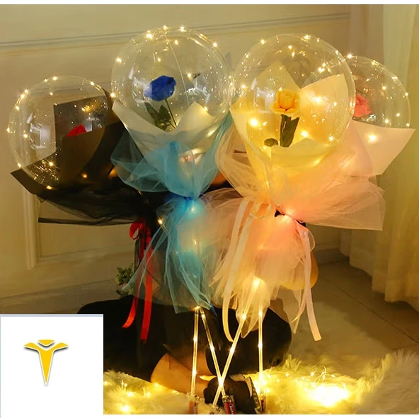 Pull Up 400 Watt Light Led Luminous Balloon Bouquet Video