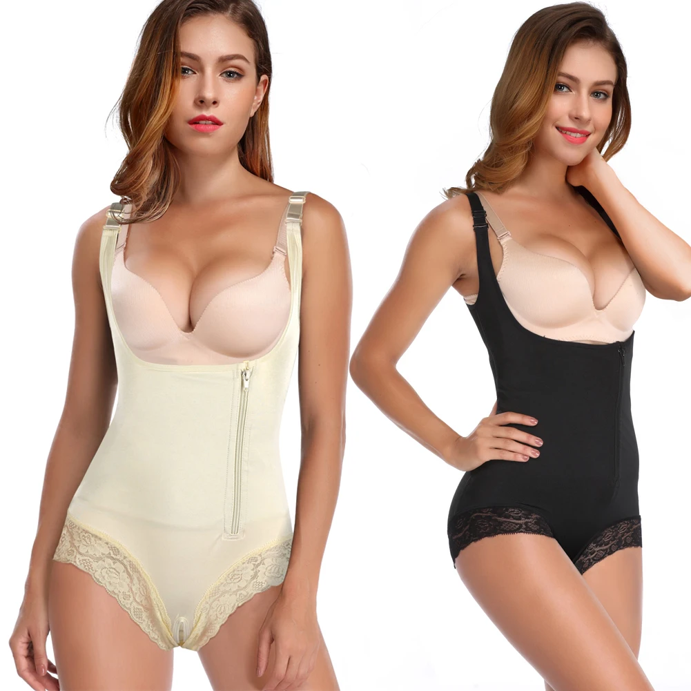 Women Body Shaper Control Underbust Underwear Vest Bodysuits Jumpsuit