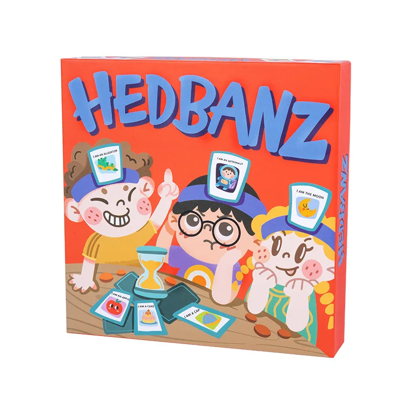 2022 Hot sale kids group guess who game card educational play set hedbanz kids board game