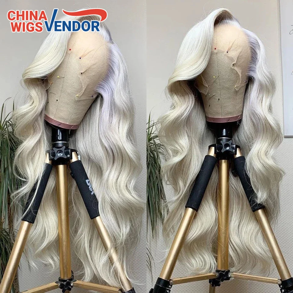 Cheap customized colored gray human lace wigs,fancy style body wave/straight 40 inch long human hair wigs 200% density
