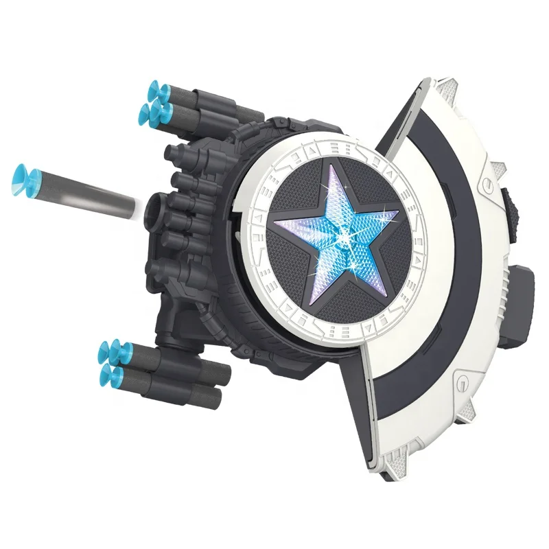 New Arrivals Strikeshot Shield Soft Bullet Blaster Toy Gun for Kids and Adults Superhero Cosplay Activities Games Outdoor Toys