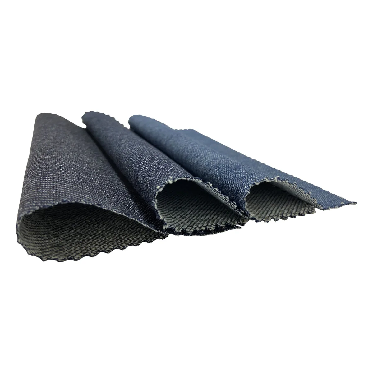 
Twill Knit Cotton Indigo Yarn Dyed Unwashed Selvedge Jeans Fabric 