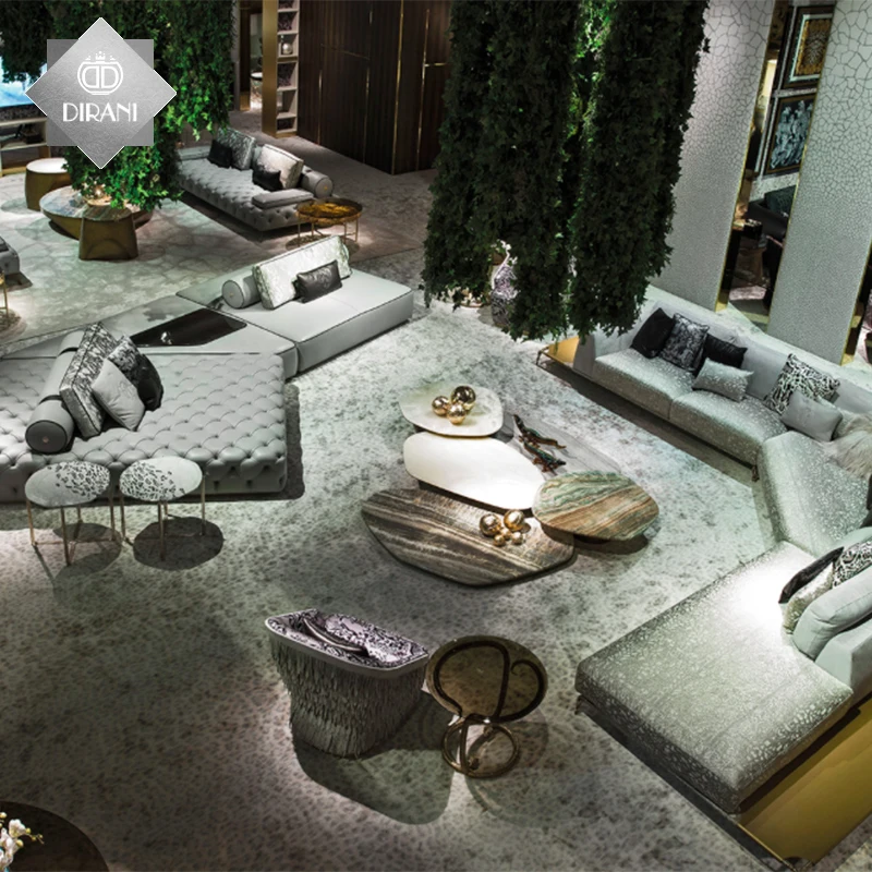 simple Nordic living room Malaysia wood leg leather sofa sets furniture design royal L shape 6 seater sofa set for living room