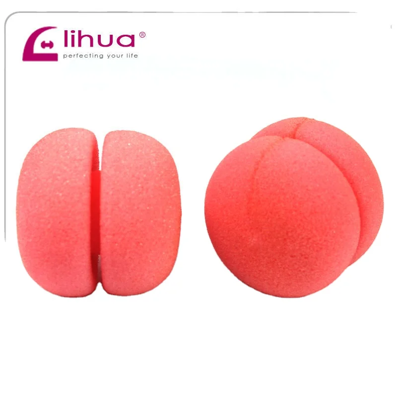 Colour Pumpkin   twist roller Soft  Sponge Ball Hair Style Curler Roller for Lady