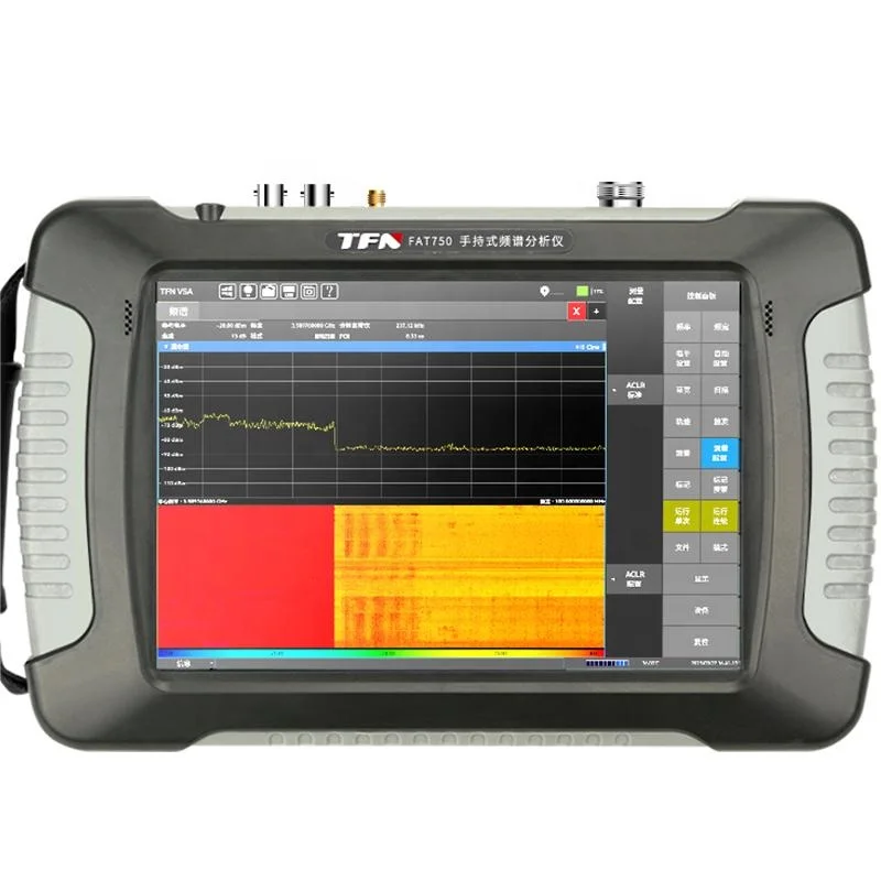 TFN FAT750 9KHz~6.3GHz RF Spectrum Analyzer Wireless Testing Handheld Digital Spectrum Analyzer