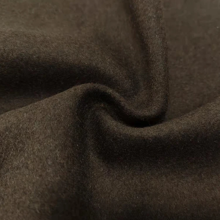 In stock hot selling  Melton fabric wool nylon polyester blend 10% wool for garment