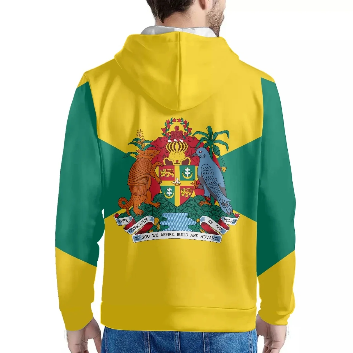 Wholesale costom Hotsale Grenada national emblem and flag National rejuvenation pattern Men rugby game Fashion Sweatshirt Hoodie
