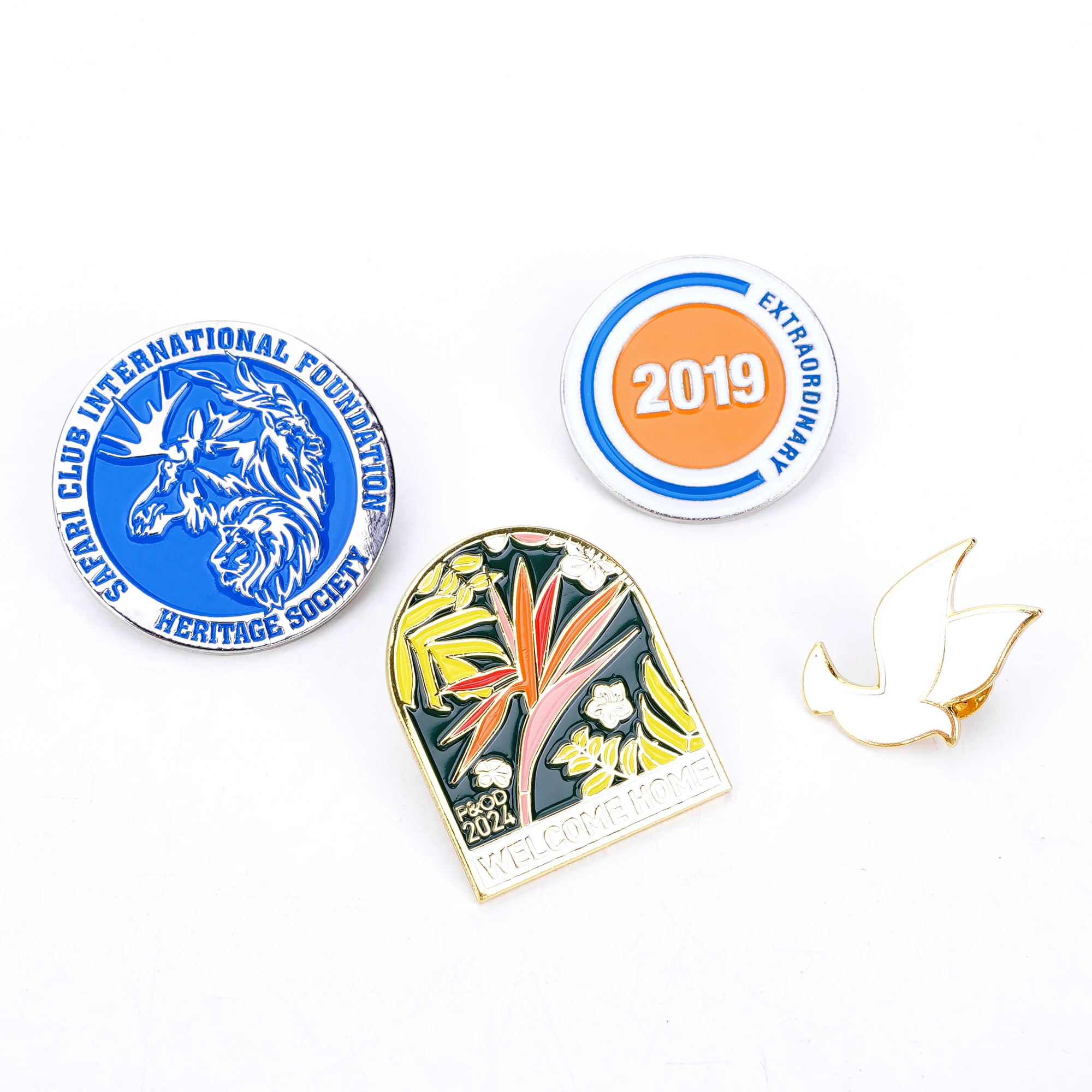 Badge Manufacturer Badge Metal Craft Wholesale Coin Brooch Custom Logo Enamel Pin Soft And Hard Enamel Pin Custom