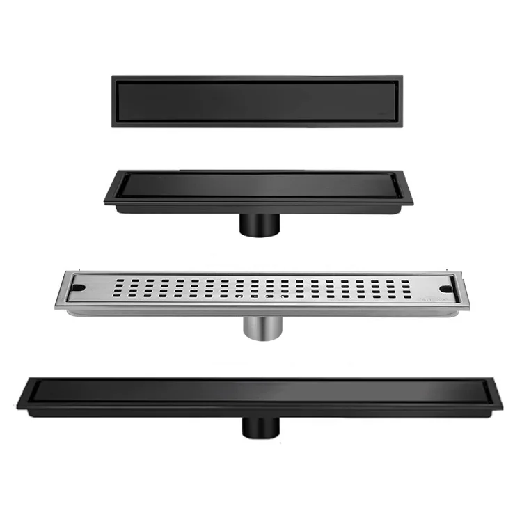 600mm tile insert stainless steel  floor drain flap anti-odor floor drain with big flow capacity invisible shower floor drain