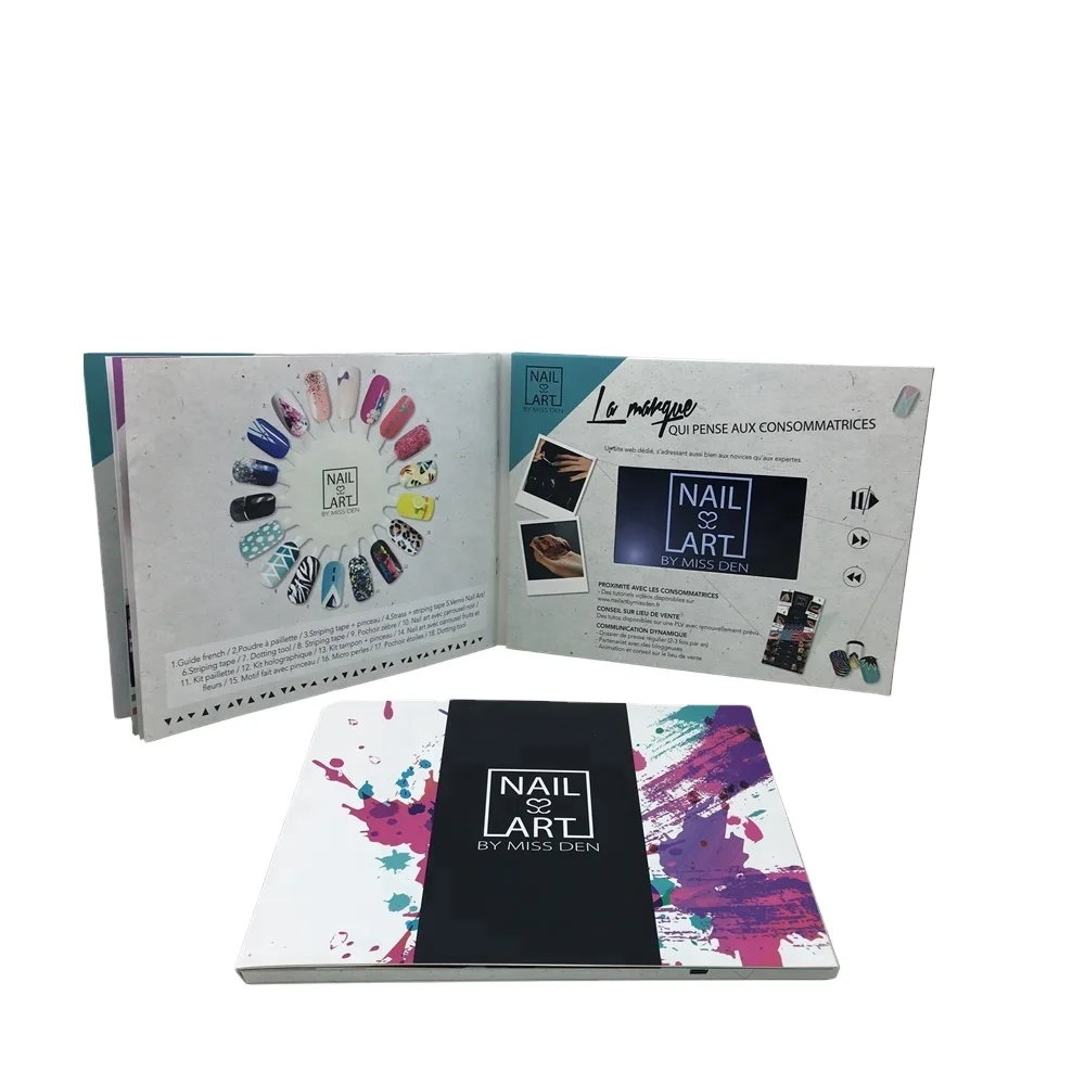  Cote Best Seller China LCD Video Book 5 Inch Greeting Card For