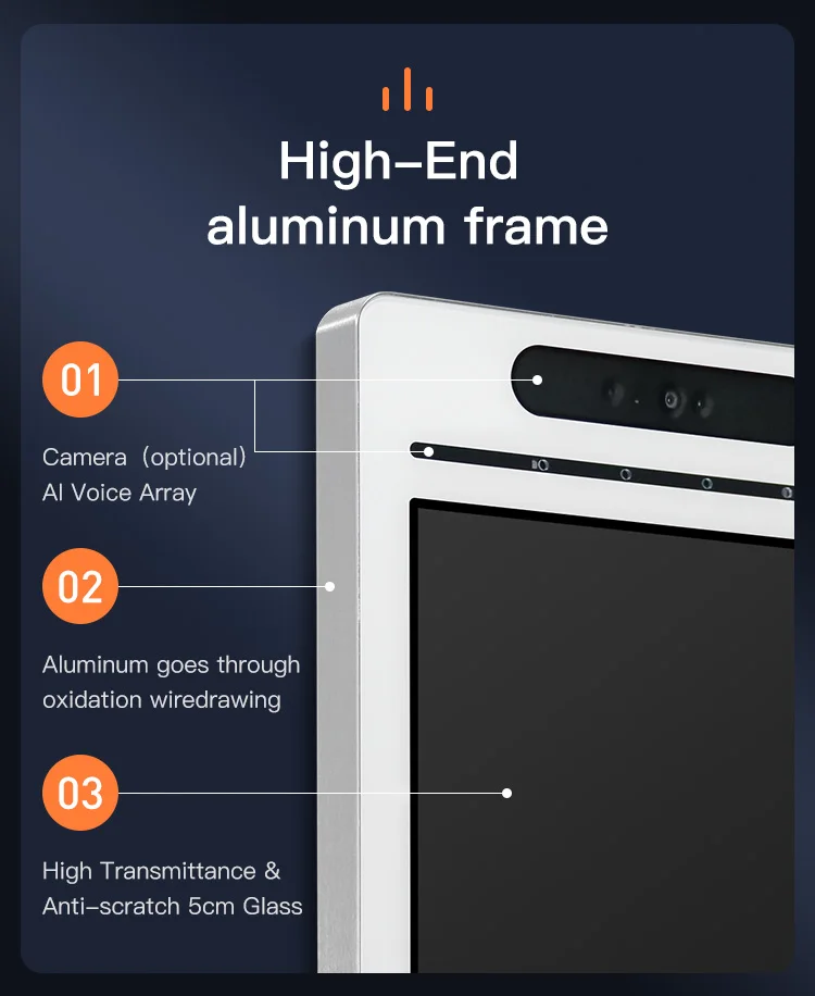 Touch screen monitor  Self-service Payment with card reader thermal printer bar code scanner
