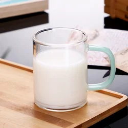 Wholesale Multipurpose Reusable single wall borosilicate glass cup coffee milk mugs