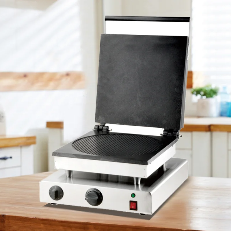 Commercial Waffle Cone and Stroopwafel Maker Snack Machine for Kitchen Use