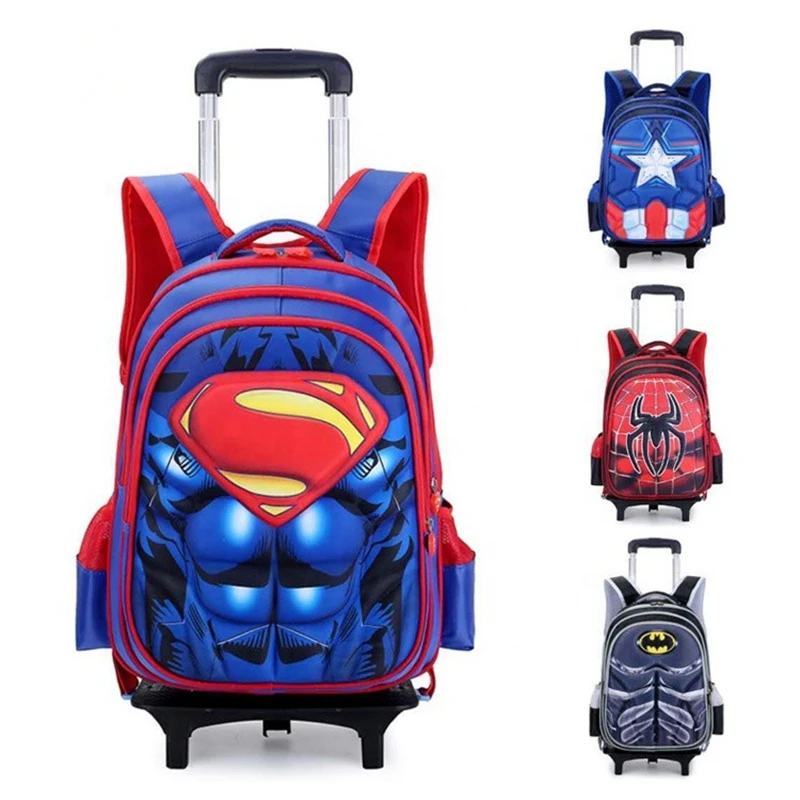 2021 Bagpack Waterproof Back Pack Kids School Bags Marvel Mochila Rucksack Backpack Trolley School Bags