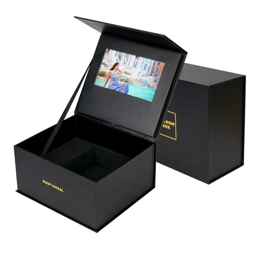 Advertising video brochure components lcd screen video greeting card module chinese homemade video brochure books