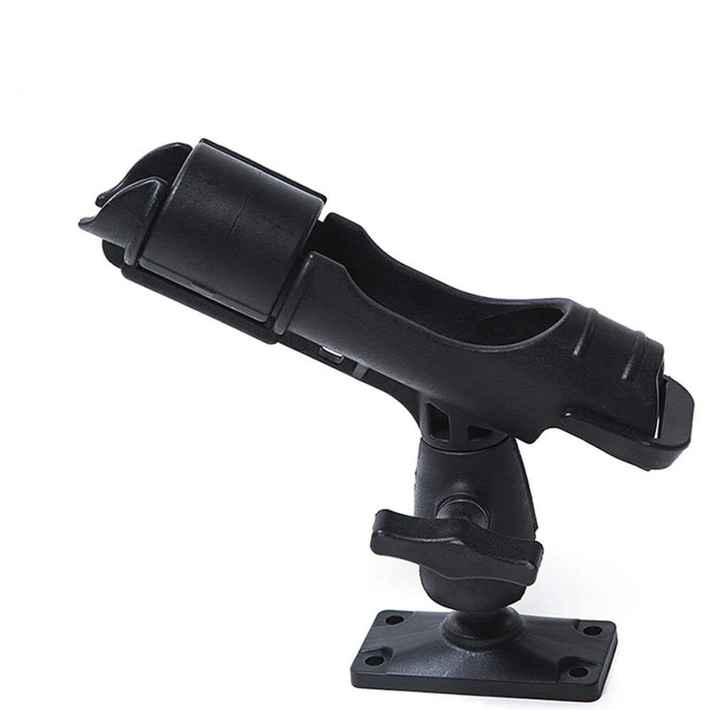 Allows For 360-degree With Mounts Adjustment Portable Boat Kayak Fishing Pole Rod Holders