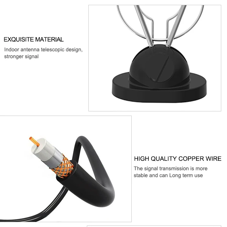 Hdtv T2 Antena 30Dbi Dvb T внутренние антенны с высоким коэффициентом усиления Uhf Vhf Tv антенна цифровая Hd