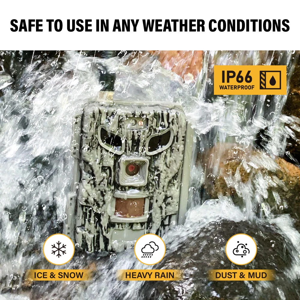 L-SHINE Camera For Hunting 24MP Night Vison Waterproof Solar Wireless Night Vision Trail Game Camera Wildlife Hunting Camera