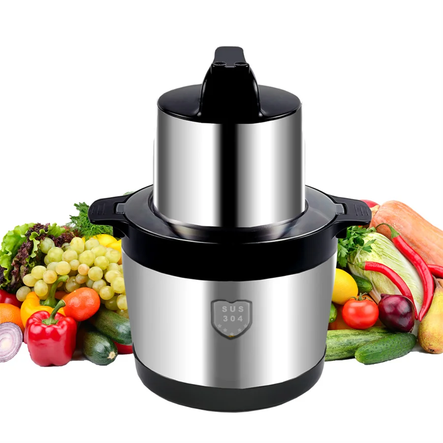 Round Bowl Cutter Pork Mixer Vegetable Meat Food Chopper For Kitchen