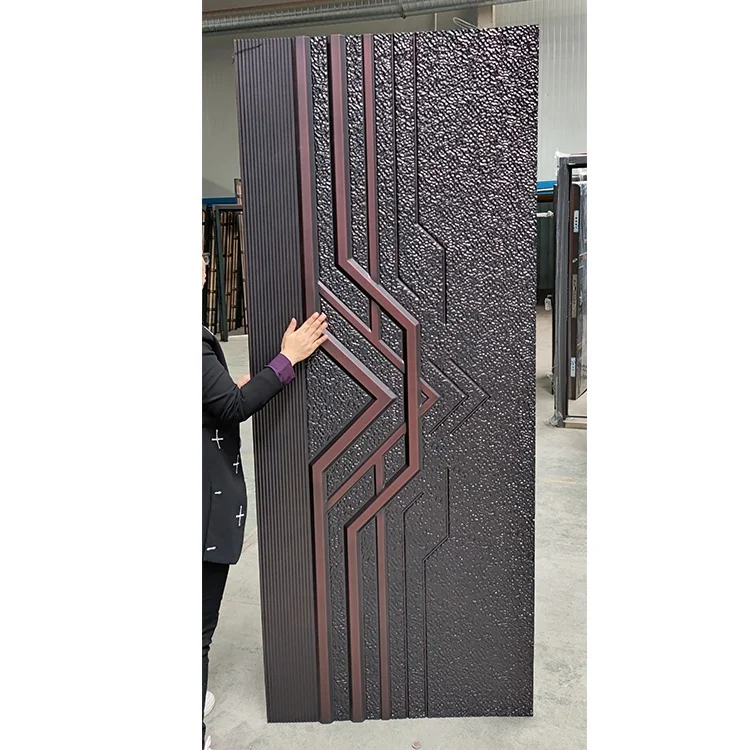 China Manufactured Wholesale Front Turkish Armored Doors Modern Lock Black Security Aluminum Door Lock With Handle For Houses