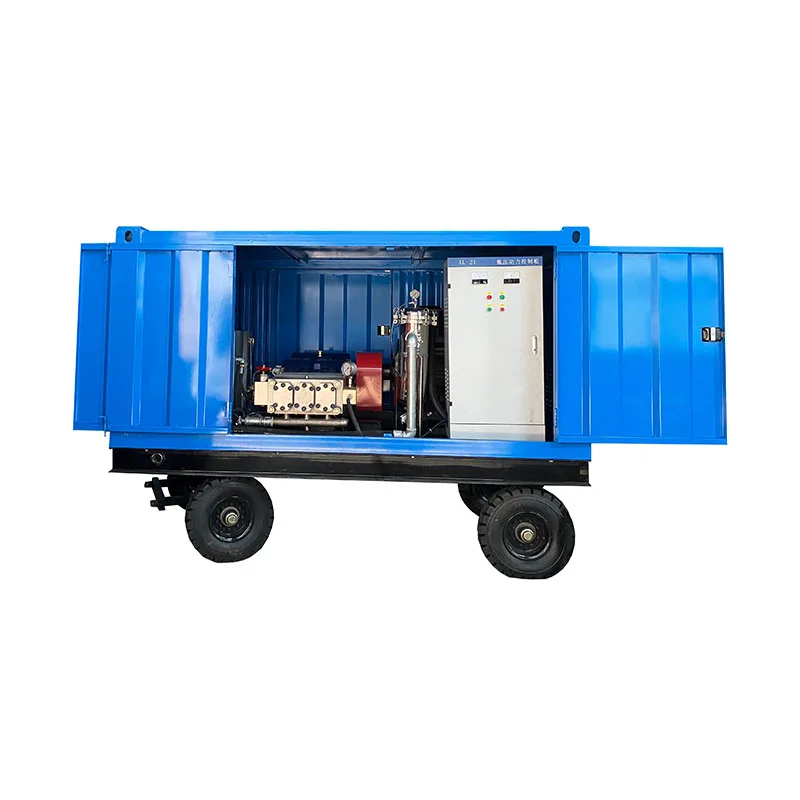 1000bar Double Gun Operation Cement Concrete Roughening Machine  Dam High Pressure Water Jet Cleaning Equipment