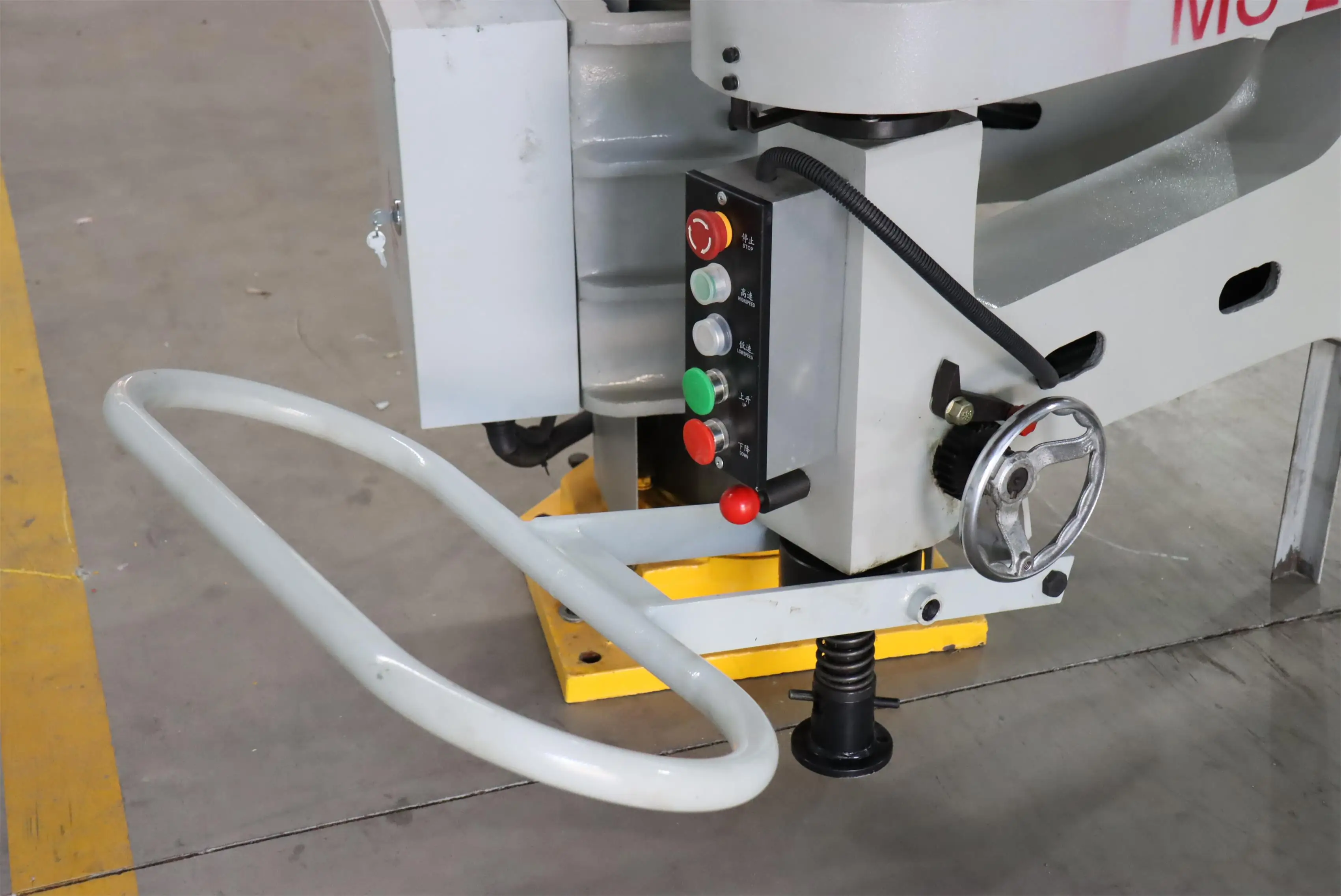 Granite Marble Stone Radial Arm Manual & Pneumatic Lifting Polishing Machines MS-2600/3000 WANLONG Stone Machinery