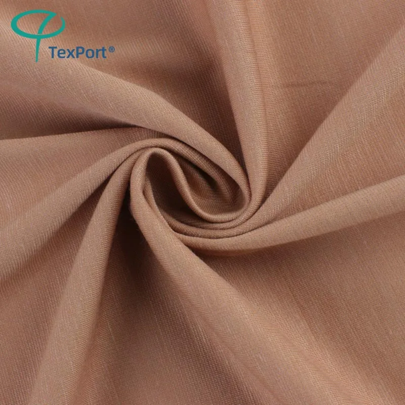 Wholesale 60S 62% Rayon 30% Nylon 8% Lycrta Stretch Plain Dyed Knitted Tencel Roma Fabric For Clothes Making 220Gsm