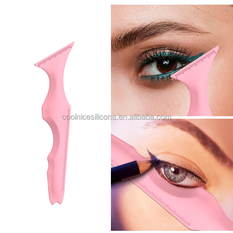 Простой и изысканный дизайн силиконовый трафарет для макияжа бровей линейка формирования Макияж многоразовый