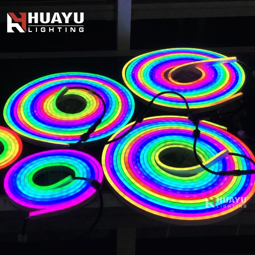 5050 addressable rgb flex led neon strip WS 2812 TM 1914 DC12V DC24V 60/72 LEDs per meter neon 5050 LED Strip