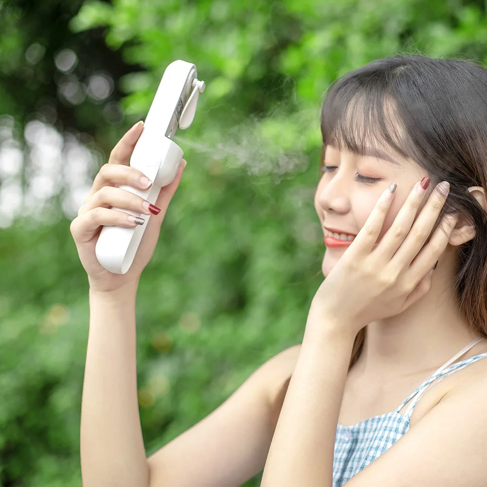 Складной мини-спрей, подходит для летнего веера, спрей для удобного и здорового глубокого очищения лица, нано-спрей