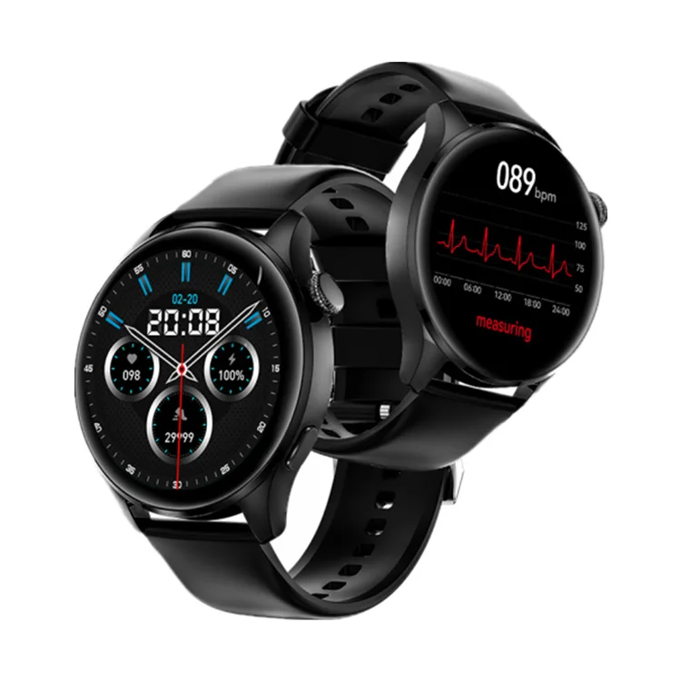 Sport waterproof alloy frame 1.28HD IPS Touch Screen NFC BT Dialing health tracking GT5 Smart watch