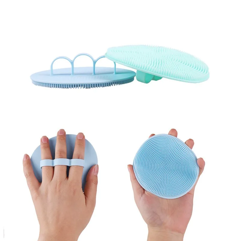 Wholesale Soft Cleaning Silicone Body Bath Brush With Shampoo Silicone Bath Brush Body
