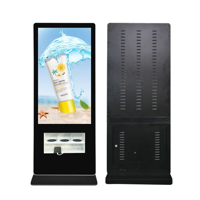 customized 43 Inch Mobile Phone Charging lcd digital signage advertising player with android system