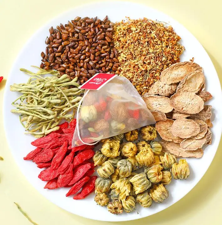 Chinese Natual Herbal Liver cleanser Detox Tea chrysanthemum gojiberry osmanthus tea good for eyes